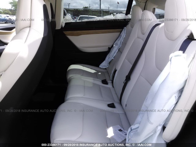 5YJXCAE21JF102500 - 2018 TESLA MODEL X BLUE photo 8