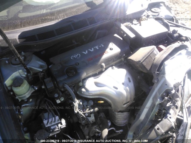 4T4BE46K48R021482 - 2008 TOYOTA CAMRY CE/LE/XLE/SE SILVER photo 10