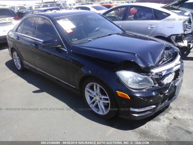 WDDGF4HB3DR257624 - 2013 MERCEDES-BENZ C 250 BLACK photo 1