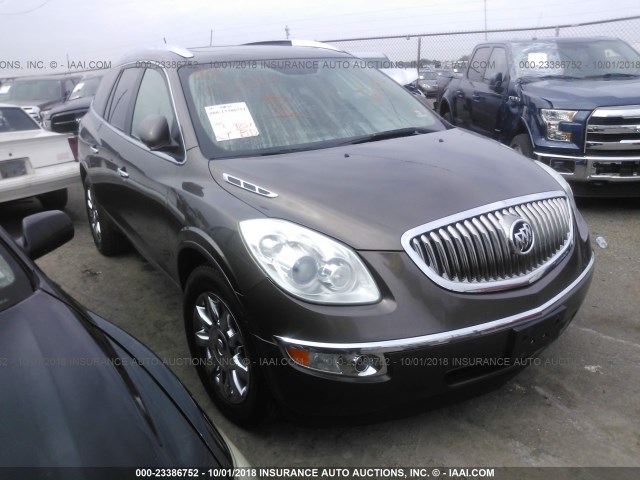 5GAKVCED4BJ311887 - 2011 BUICK ENCLAVE CXL Dark Brown photo 1