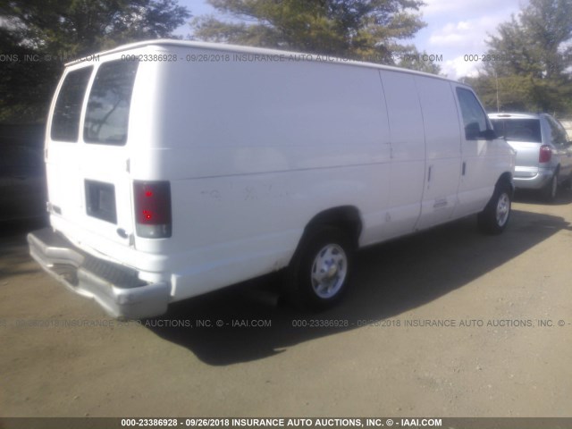 1FTSS34P04HA72724 - 2004 FORD ECONOLINE E350 SUPER DUTY VAN WHITE photo 4