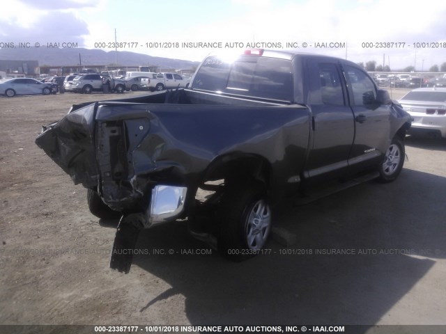 5TFRM5F14CX043373 - 2012 TOYOTA TUNDRA DOUBLE CAB SR5 GRAY photo 4