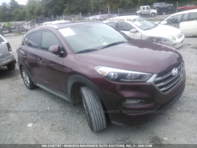 KM8J33A43HU412461 - 2017 HYUNDAI TUCSON LIMITED/SPORT AND ECO/SE BURGUNDY photo 1