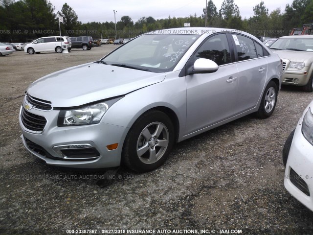 1G1PE5SBXG7152082 - 2016 CHEVROLET CRUZE LIMITED LT SILVER photo 2