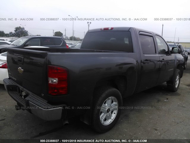 3GCRKSE39AG280854 - 2010 CHEVROLET SILVERADO K1500 LT GRAY photo 4