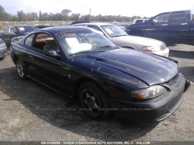 1FALP4041TF216935 - 1996 FORD MUSTANG BLACK photo 1