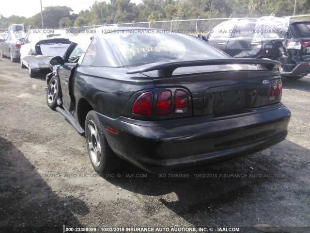 1FALP4041TF216935 - 1996 FORD MUSTANG BLACK photo 3