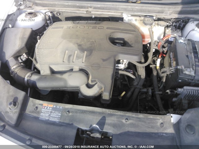 1G1ZC5EU5CF314163 - 2012 CHEVROLET MALIBU 1LT თეთრი ფოტო 10