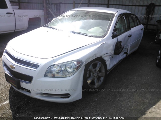 1G1ZC5EU5CF314163 - 2012 CHEVROLET MALIBU 1LT თეთრი ფოტო 2