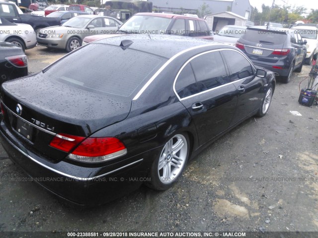 WBAHN035X8DD98916 - 2008 BMW 760 LI BLACK photo 4