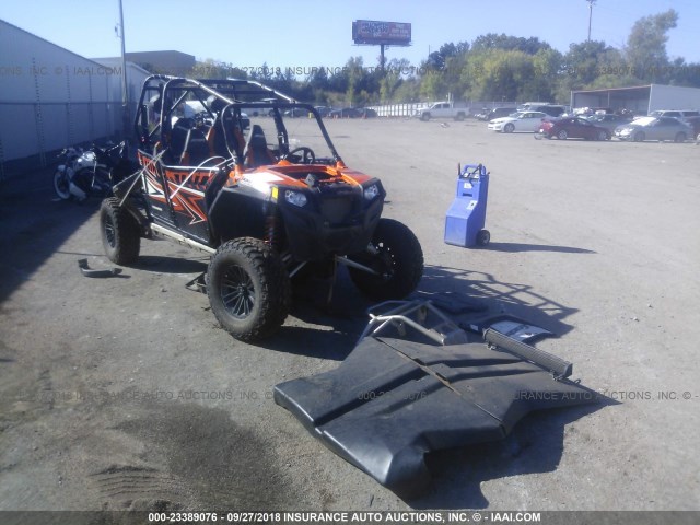 4XAXT9EA7EF265926 - 2014 POLARIS RZR 4 900 XP EPS ORANGE photo 1