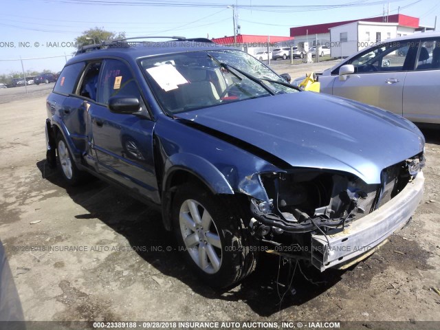 4S4BP61C377328879 - 2007 SUBARU LEGACY OUTBACK 2.5I BLUE photo 1