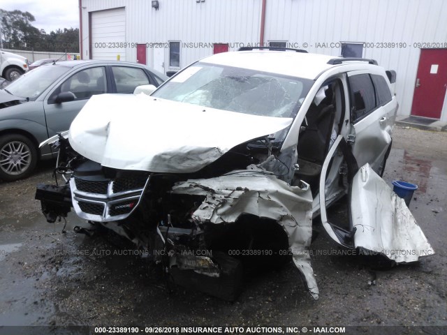 3C4PDCBG9HT515950 - 2017 DODGE JOURNEY SXT WHITE photo 2