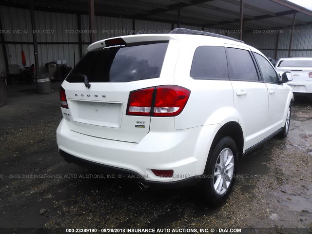 3C4PDCBG9HT515950 - 2017 DODGE JOURNEY SXT WHITE photo 4