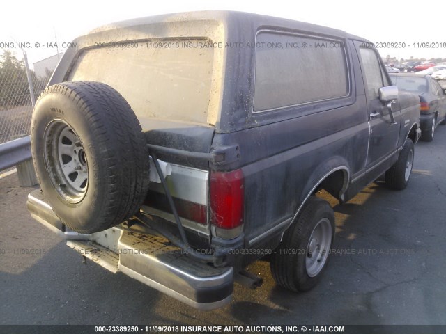 1FMEU15H5LLA54567 - 1990 FORD BRONCO U100 BLACK photo 4