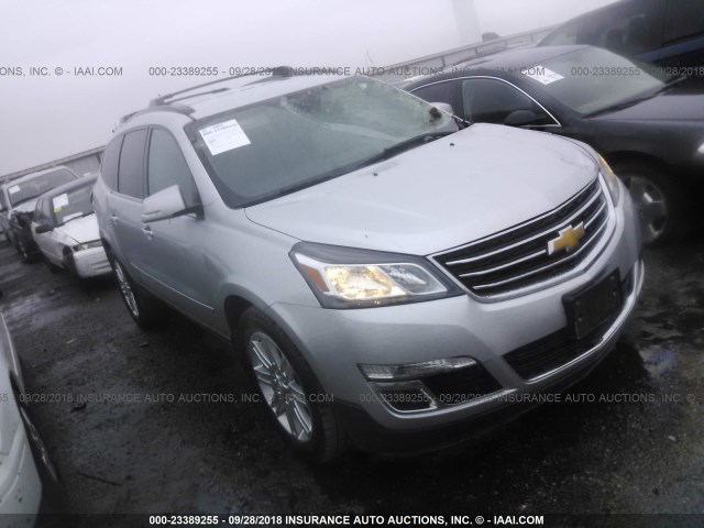 1GNKVGKD6DJ157039 - 2013 CHEVROLET TRAVERSE LT SILVER photo 1