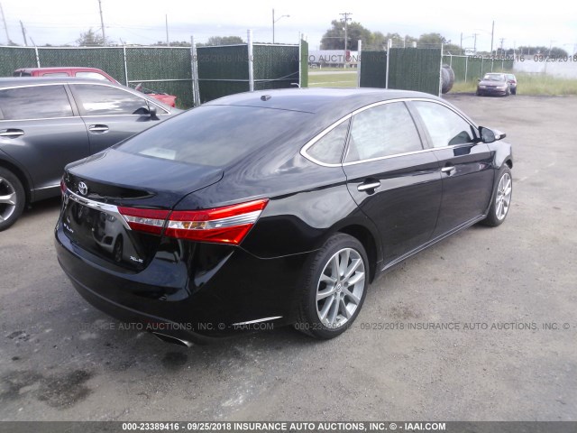 4T1BK1EB3EU082143 - 2014 TOYOTA AVALON PREMIUM/TOURING/LIMITED BLACK photo 4