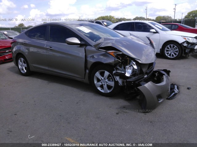 5NPDH4AE6DH375671 - 2013 HYUNDAI ELANTRA GLS/LIMITED TAN photo 1