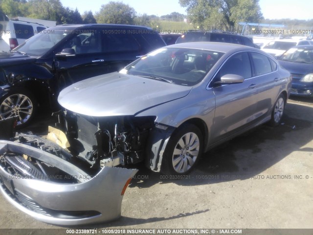 1C3CCCFB4FN698904 - 2015 CHRYSLER 200 LX SILVER photo 2