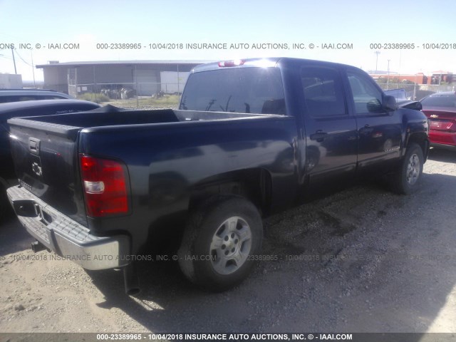 2GCEC13J771562600 - 2007 CHEVROLET SILVERADO C1500 CREW CAB Navy photo 4