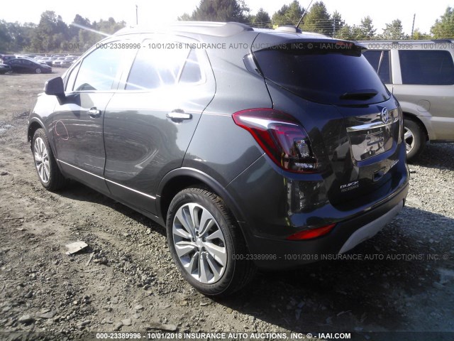 KL4CJASB8JB563490 - 2018 BUICK ENCORE PREFERRED GRAY photo 3