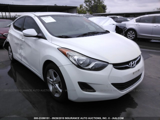 5NPDH4AE0DH361846 - 2013 HYUNDAI ELANTRA GLS/LIMITED WHITE photo 1