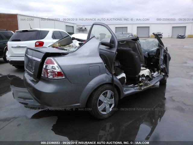 KL1TD5DE8AB101076 - 2010 CHEVROLET AVEO LS/LT Boz foto 4