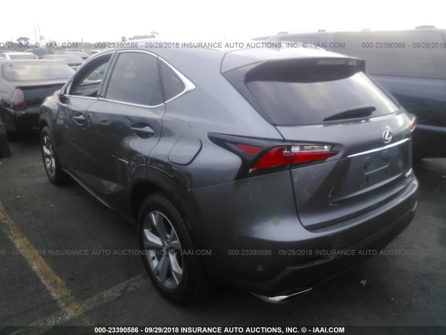 JTJYARBZ7H2063240 - 2017 LEXUS NX 200T/BASE/F SPORT GRAY photo 3