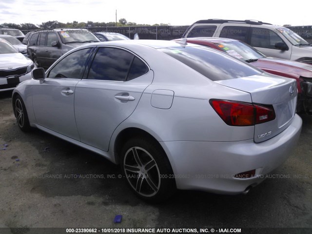 JTHCK262875014879 - 2007 LEXUS IS 250 SILVER photo 3