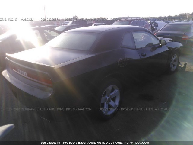 2C3CDYAG0DH718651 - 2013 DODGE CHALLENGER SXT BLACK photo 4