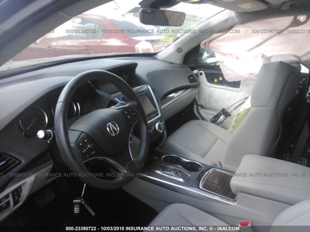 5FRYD3H58HB010537 - 2017 ACURA MDX TECHNOLOGY BLUE photo 5