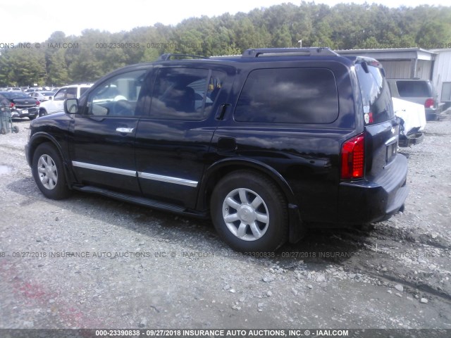 5N3AA08A16N812405 - 2006 INFINITI QX56 BLACK photo 3