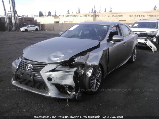 JTHBF1D20F5078460 - 2015 LEXUS IS 250 GRAY photo 2