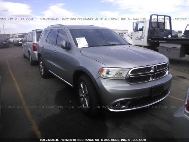 1C4RDJDG3FC695526 - 2015 DODGE DURANGO LIMITED SILVER photo 1