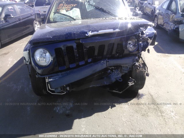 1C4NJPFA4HD209449 - 2017 JEEP PATRIOT LATITUDE BLUE photo 6