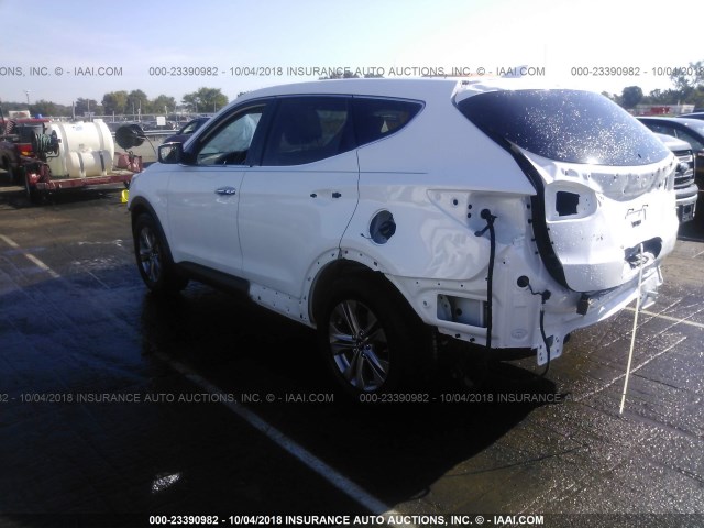 5XYZU3LB6GG369850 - 2016 HYUNDAI SANTA FE SPORT  WHITE photo 3