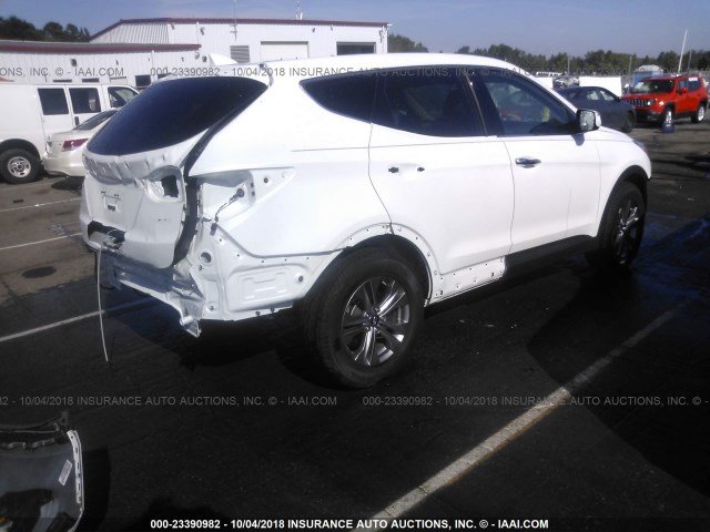 5XYZU3LB6GG369850 - 2016 HYUNDAI SANTA FE SPORT  WHITE photo 4