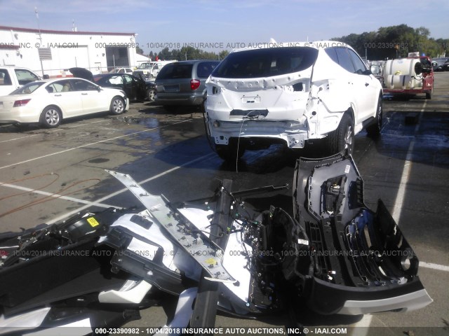 5XYZU3LB6GG369850 - 2016 HYUNDAI SANTA FE SPORT  WHITE photo 6