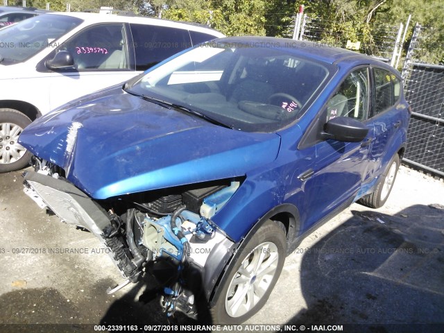 1FMCU0F74JUB42931 - 2018 FORD ESCAPE S BLUE photo 2