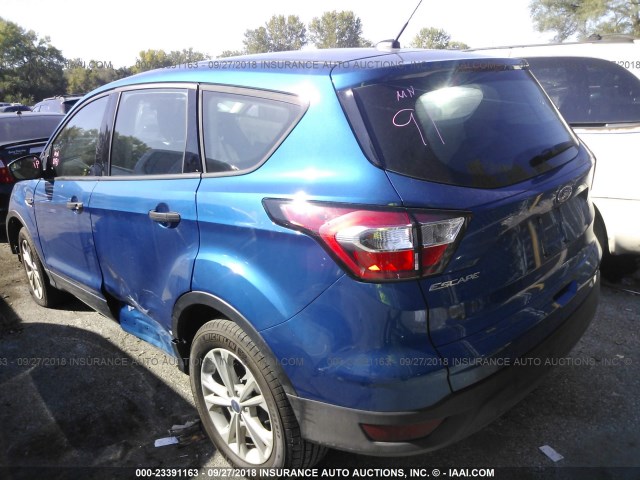 1FMCU0F74JUB42931 - 2018 FORD ESCAPE S BLUE photo 3