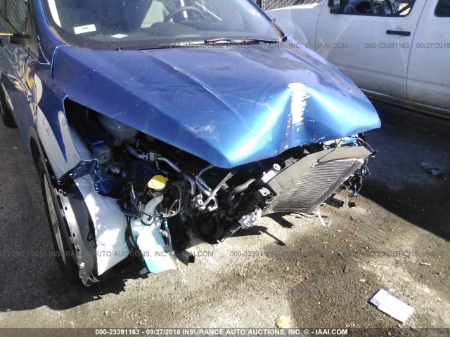 1FMCU0F74JUB42931 - 2018 FORD ESCAPE S BLUE photo 6