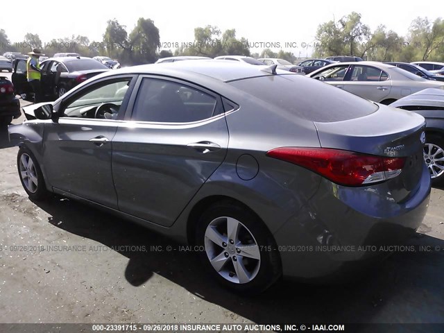 5NPDH4AE6DH230078 - 2013 HYUNDAI ELANTRA GLS/LIMITED GRAY photo 3