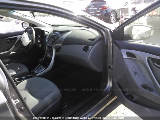 5NPDH4AE6DH230078 - 2013 HYUNDAI ELANTRA GLS/LIMITED GRAY photo 5