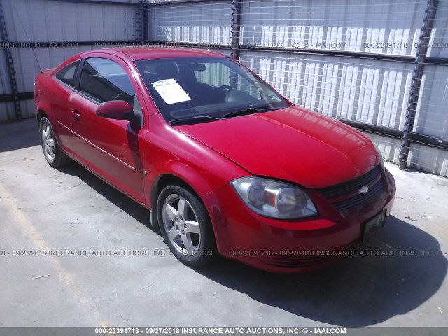 1G1AT18H897267153 - 2009 CHEVROLET COBALT LT RED photo 1