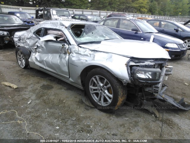 2G1FB1E35F9255053 - 2015 CHEVROLET CAMARO LS SILVER photo 6