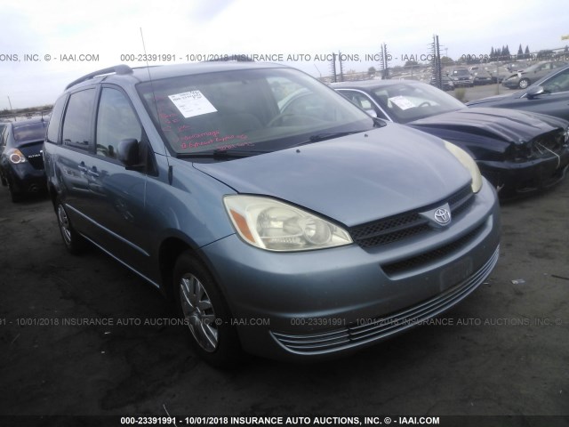 5TDZA23C35S368702 - 2005 TOYOTA SIENNA CE/LE BLUE photo 1