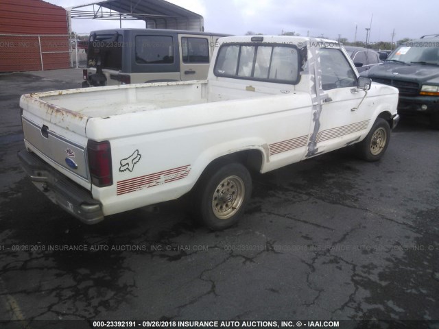 1FTCR10A6MTA51430 - 1991 FORD RANGER WHITE photo 4