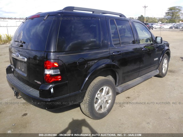 1FMEU73E37UA90303 - 2007 FORD EXPLORER XLT BLACK photo 4