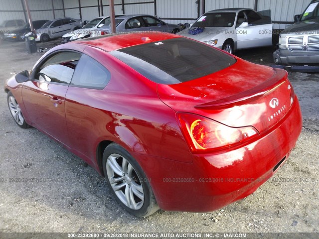 JNKCV64E48M124671 - 2008 INFINITI G37 JOURNEY/SPORT RED photo 3