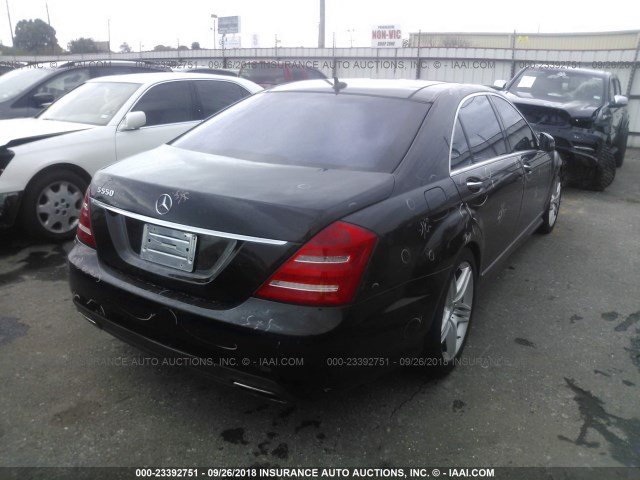 WDDNG7DB3DA526165 - 2013 MERCEDES-BENZ S 550 BLACK photo 4